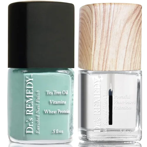 Miniatura 7 de Dr.'s Remedy Esmalte de uñas enriquecido, Brave Berry con capa base, juego de 0.5 onzas líquidas cada uno