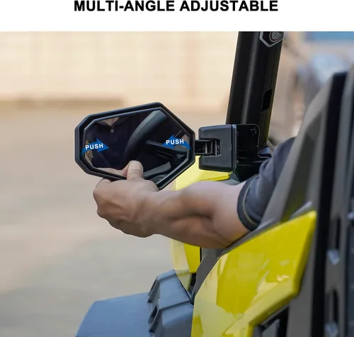 Miniatura 5 de SAUTVS Kit de espejo retrovisor central convexo ajustable y retrovisor lateral plegable para Can-Am Maverick Trail Sport Commander 2018-2026