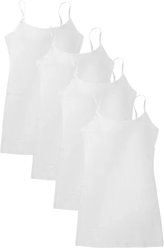 Miniatura 5 de Active - Paquete de 4 camisetas sin mangas, básicas, para mujer