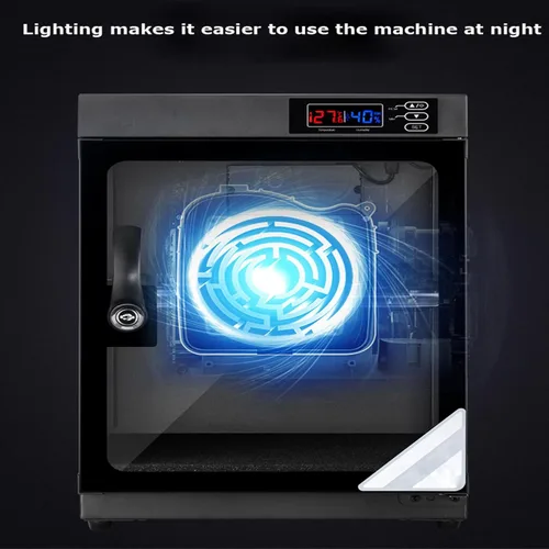 Miniatura 3 de INTBUYING Gabinete seco de cámara 30L Gabinete seco electrónico para almacenamiento de lentes de cámara con cerradura 2 capas inteligente