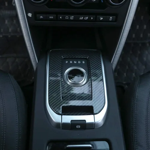 Miniatura 8 de YIWANG Cubierta de placa de cambio de engranajes de plástico ABS para Land Rover Discovery Sport 2015-2018 Accesorios de coche (negro cepillado)