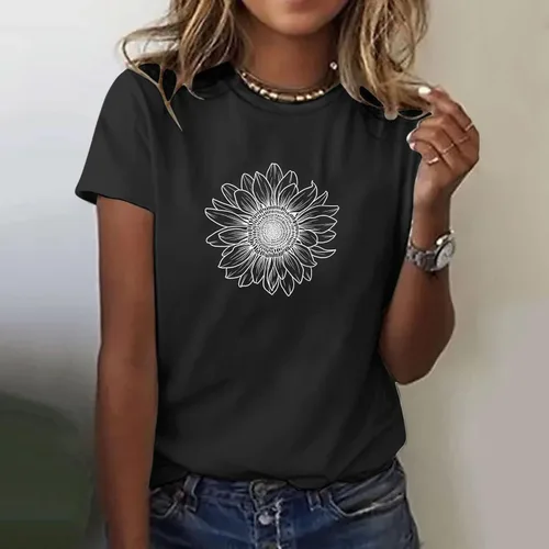 Miniatura 19 de Camiseta con estampado de animales para mujer, camiseta de libélula divertida, linda camiseta de manga corta, blusa de primavera 2023, camisas