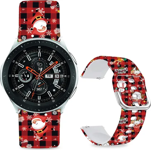 Miniatura 10 de Correas de reloj de silicona suave compatibles con Samsung Galaxy Watch 1.811 in/Watch 3 1.772 in/Gear S3 Frontier/Classic/Garmin Vivoactive