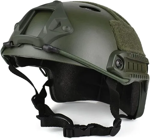 Miniatura 4 de Airsoft PJ Style - Casco táctico rápido para paintball Verde OD