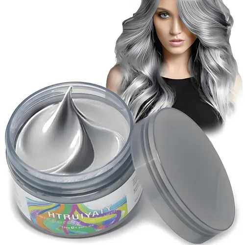 Miniatura 6 de Cera temporal de color blanco para el cabello, color natural en aerosol lavable para niños, mujeres y hombres, para cabello claro oscuro, peinado