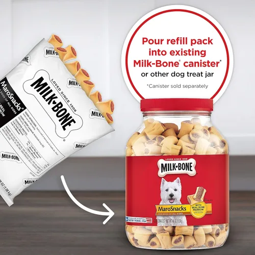 Miniatura 17 de Milk-Bone MaroSnacks Golosinas para perros pequeños con sabor a tocino con médula ósea, 40 onzas (paquete de 2) (el diseño del empaque puede variar)