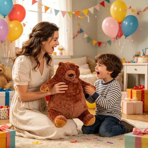 Miniatura 2 de Djungelskog Oso de peluche 60 cm - Oso suave y gigante - Peluche abrazable y tierno - Regalo ideal para niño, niña y novia - ¡Super suave y tierno!