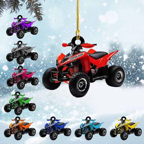 Miniatura 9 de Zapatos de motos de nieve personalizados personalizados adorno de Navidad de acrílico para amantes de motos de nieve (SM 1)