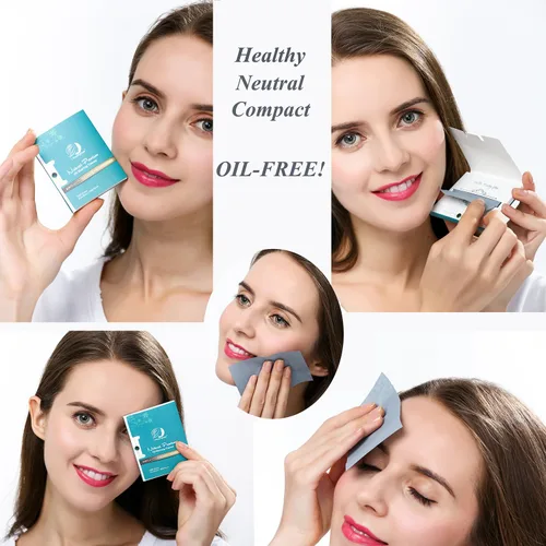 Miniatura 2 de Pañuelos naturales absorbentes de grasa facial, hojas de papel para eliminar manchas de grasa facial Bambú-Carbón vegetal