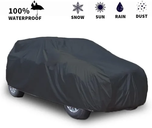 Miniatura 2 de Funda grande para automóvil de juguete para niños, protección resistente al aire libre para vehículos de juguete eléctricos con pilas, ajuste Negro