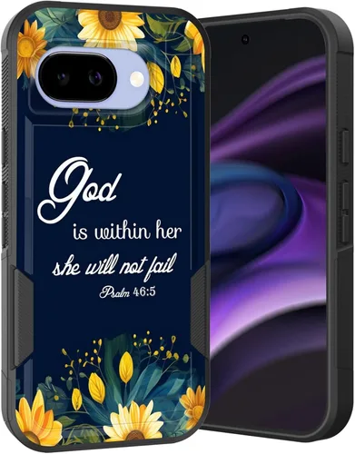 Miniatura 94 de Funda para Pixel 6A, Híbrida de Doble Capa de Servicio Pesado Resistente a Prueba de Golpes PC Duro + Funda Protectora de Silicona Suave para Google