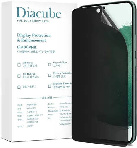 Miniatura 11 de Paquete de 2 protectores de pantalla de privacidad para Galaxy S22 Ultra, protector de pantalla híbrido EPU PET antiespía, compatible con huellas