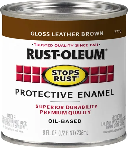Miniatura 37 de Rust-Oleum 7765502 - Pintura anti-óxido para aplicación con brocha, cuarto de galón, color rojo real brillante, (paquete de 1)