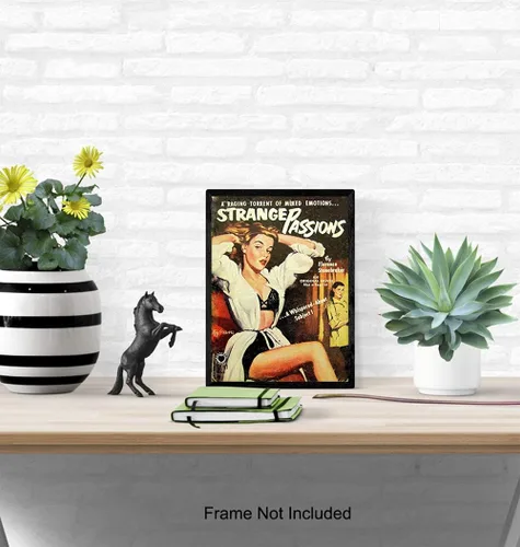 Miniatura 4 de Arte de pared de ficción lesbiana – Accesorios LGBTQ – Póster de novela romántica – Regalos lesbianas para novia, mujer, queer, gay, bi – imagen