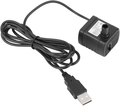 Miniatura 6 de Mini bomba sumergible USB DC 5V, bomba silenciosa sin escobillas, micro ultra silencioso para piscina y pecera, altura de bombeo de 1.6 ft