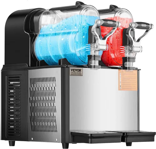 Miniatura 10 de VEVOR - Máquina comercial para hacer bebidas heladas, tanque único de 3L×1, fabricante de bebidas congeladas de 12 tazas, máquina de batidos