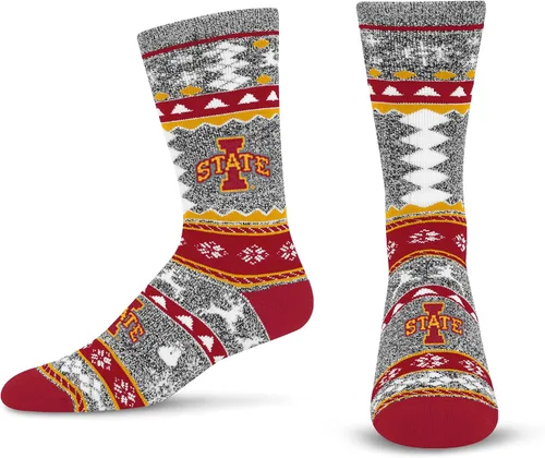 Miniatura 12 de For Bare Feet Ugly Holiday Sweater Crew Sock NCAA