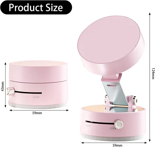 Miniatura 7 de Soporte magnético de succión para teléfono, compatible universal, plegable y retráctil de doble cara soporte magnético para teléfonos inteligentes