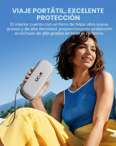 Miniatura 6 de SJCAM C400 4K Travel Vlogging Cámara con tarjeta de 64 GB, cámara corporal de grabación 7H para creadores de YouTube, estabilizador de 6 ejes