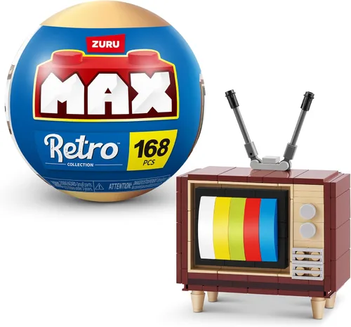 Miniatura 12 de ZURU MAX - Ladrillos de construcción retro prémium (máquina de arcade) juguete coleccionable de desembalaje