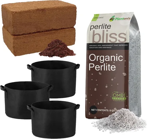 Miniatura 13 de Perlite Bliss (1 pie cúbico) - Perlita orgánica para plantas - Enmienda de suelo de perlita gruesa a granel - Perlita gruesa para plantas, tierra