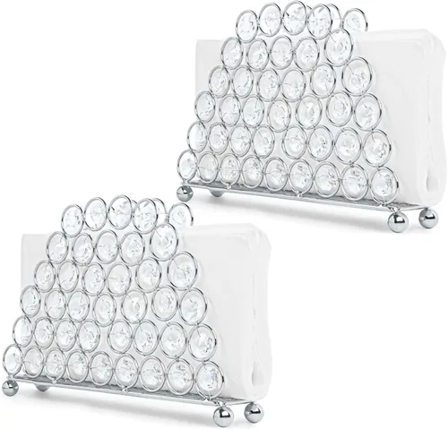 Miniatura 11 de Servilleteros de cristal elegantes y lujosos para servilletas de papel, cocina, comedor y encimeras, soporte para almacenamiento