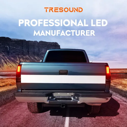 Miniatura 7 de Tresound Luz trasera LED para Dodge Ram 1500 1994-2001, Ram 2500 3500 1994-2002, montaje de luz trasera cromada, lente transparente