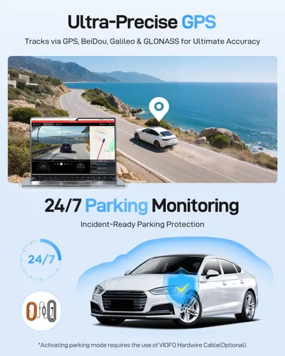 Miniatura 7 de VIOFO A229 Ultra 2CH Dual 4K Dash Cam frontal y trasera, sensores STARVIS 2 IMX678 dobles y 2 canales 4K HDR, Wi-Fi de 5 GHz más rápido y cámara