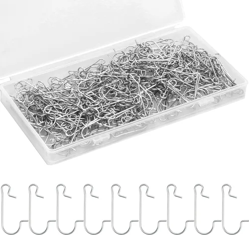 Miniatura 8 de OCTERIC 300 ganchos de metal en forma de C para adornos de Navidad, ganchos de alambre de metal con caja de almacenamiento para árboles, bolas