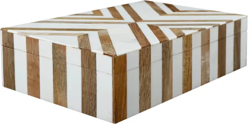 Miniatura 88 de Handicrafts Home Caja de recuerdo decorativa de 8 x 5 – Pequeña caja organizadora con tapa, almacenamiento decorativo Boho, caja de memoria retro