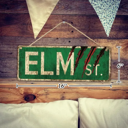 Miniatura 6 de flinelife Cartel de Elm Street, 16x6, Colección de Carteles de Terror - Perfecto para Amantes de las Películas de Horror