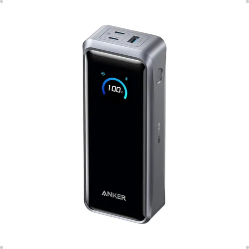 Anker Prime Power Bank, banco de energía portátil de 3 puertos de 26,250 mAh con salida máxima de 300 W, carga bidireccional, aprobado por la TSA,