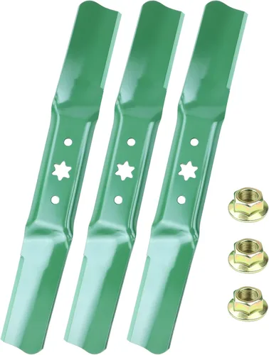 Miniatura 16 de 532134149 Cuchillas de cortacésped con pernos y arandelas para Husqvarna YTH18542 YTA18542 YTH1842 YTH22V42 Tractores Reemplaza 134149 Craftsman