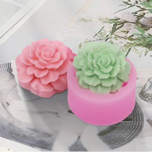 Miniatura 3 de Molde de silicona para velas de clavel 3D para jabón, fondant, decoración de pasteles, chocolate, dulces, arcilla Ploymer, regalo del día de la madre