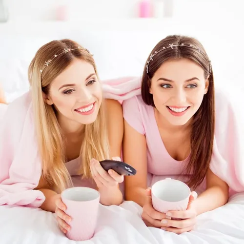 Miniatura 5 de HINZIC 3 diademas de estrella de mar con diamantes de imitación hechas a mano con perlas y conchas de sirena, aros de cristal para el cabello