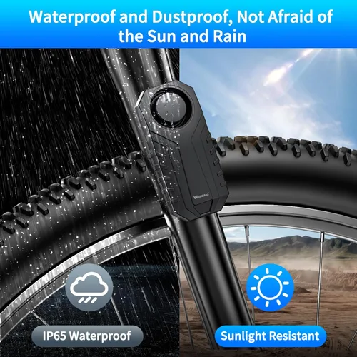 Miniatura 4 de WSDCAM Sistemas de Alarma con Sensor de Vibración Antirrobo de 113dB Fuerte para Bicicleta Eléctrica Motocicleta Carrito de Golf Remolque Buzón
