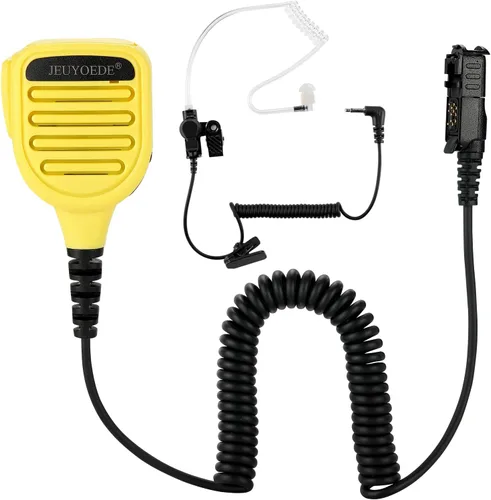 Miniatura 6 de Micrófono de radio impermeable con control remoto Walkie Talkie Micrófono con conector de audio de 0.138 in compatible con Motorola XPR3300 XPR3300e