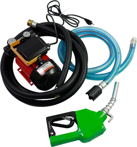 Miniatura 8 de Bomba de transferencia de combustible de 12 voltios de servicio pesado, bomba de transferencia de diésel autocebante con medidor de combustible