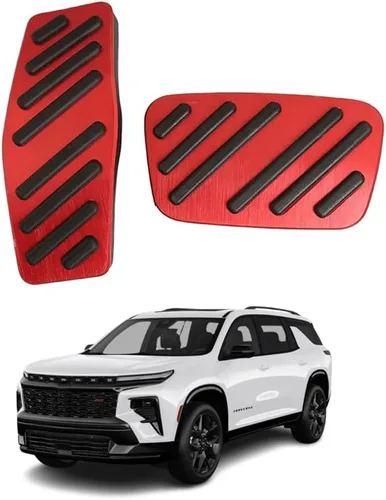 Miniatura 54 de Accesorios interiores personalizados para Nissan Sentra 2020 2021 2022, cubiertas de pedal de acelerador de gas de aleación de aluminio, Rojo