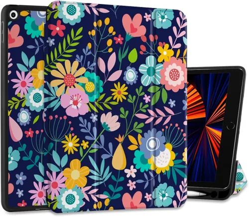 Miniatura 16 de DONGKE Funda compatible con iPad de 10.2 pulgadas 2021 2020 2019 iPad de 9ª/8ª/7ª generación con soporte para lápices, funda protectora delgada