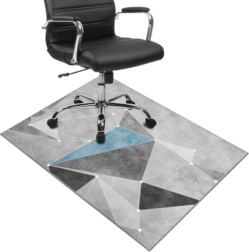 Miniatura 10 de Tapete para silla de oficina para suelo de madera dura, tapete de piso de 55 x 35 pulgadas para silla de oficina, tapete para silla de escritorio