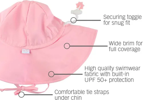 Miniatura 5 de RuffleButts - Gorro de sol para bebés y niñas pequeñas con protección solar UPF 50+ y ala ancha