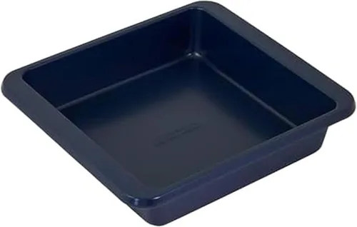 Miniatura 14 de KitchenAid Molde cuadrado de acero aluminio antiadherente de ingeniería suiza, apto para lavavajillas, contorno plateado, 9 pulgadas Plateado Contour