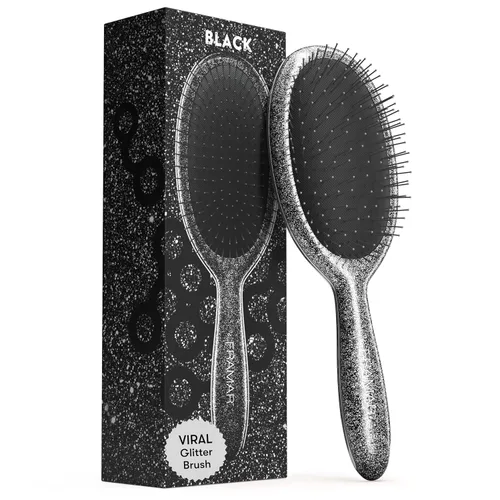 Miniatura 15 de FRAMAR Cepillo para desenredar el cabello morado, cepillo desenredante para mujeres, cepillo para cabello mojado para niñas, cepillo desenredante
