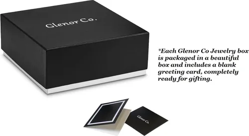Miniatura 6 de Glenor Co Organizador de caja de anillos Soporte de joyería clásico de 54 ranuras Bandeja de almacenamiento con cierre de hebilla moderno, espejo