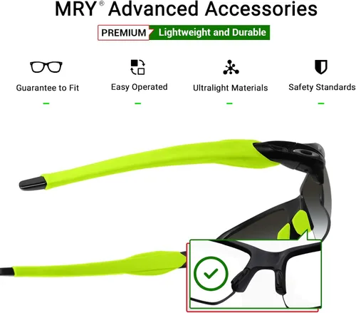 Miniatura 3 de Mryok Kits de boquillas de repuesto para Oakley Flak 2.0 OO9295 / 2.0 XL OO9188 - Opciones Verde
