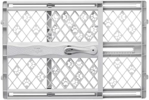 Miniatura 8 de MYPET North States Paws - Puerta portátil para mascotas: 26-40 pulgadas de ancho. Montaje a presión. No necesita herramientas. Fabricado en EE. UU.
