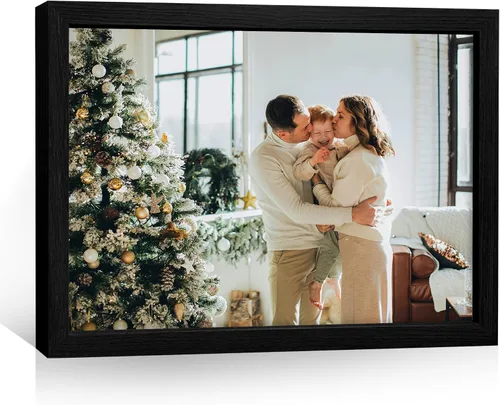 Miniatura 25 de Impresiones de lienzo personalizadas enmarcadas con tus fotos, impresión personalizada de foto a lienzo, regalos para parejas, amigos, familia, Negro