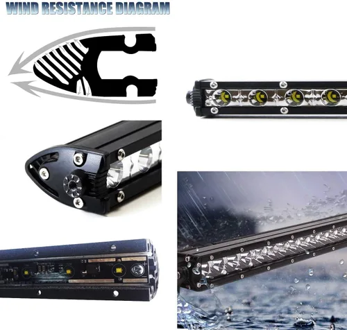 Miniatura 2 de iJDMTOY Kit de barra de luz LED de montaje en hueco de parrilla de 20 pulgadas, compatible con Dodge RAM 2500 3500 2020 en adelante, incluye barra