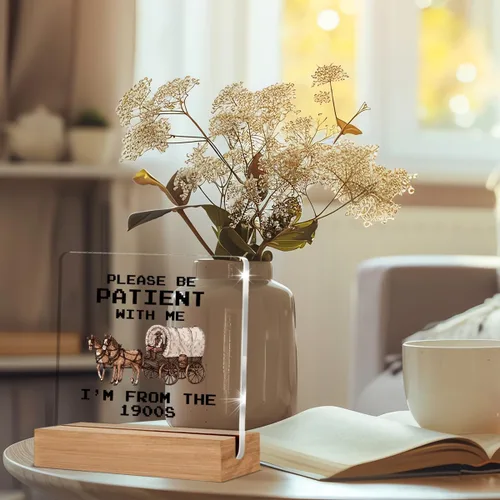 Miniatura 5 de Divertida placa acrílica retro de regalo para amigos, compañeros de trabajo, regalos occidentales para mujeres, hombres, mejores amigos, decoración